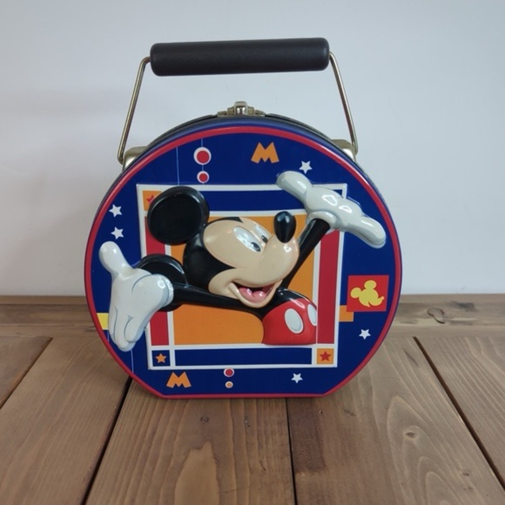Vintage Disney Mickey Mouse Tin Lunch Box